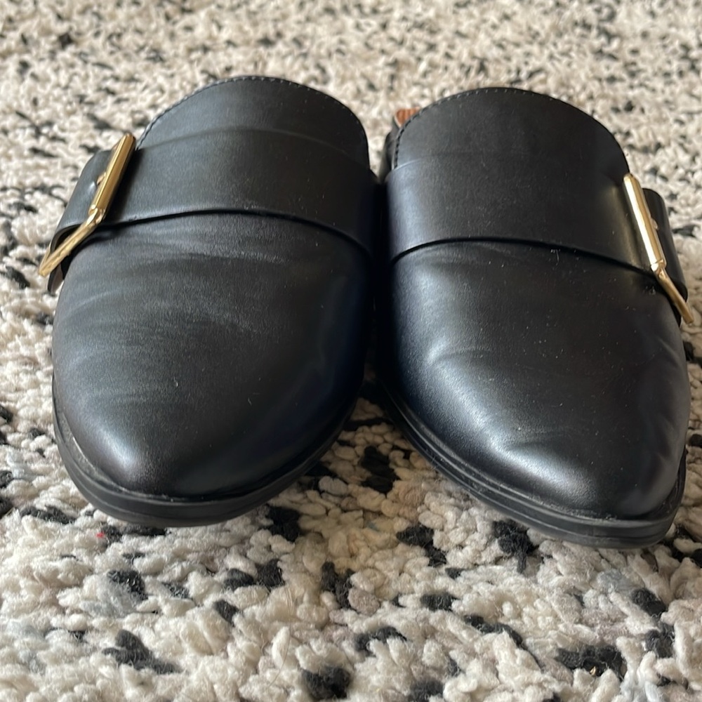 BareTraps Posture Graycie Flats Mules Shoes—Size 7.5, Black - Picture 9 of 11
